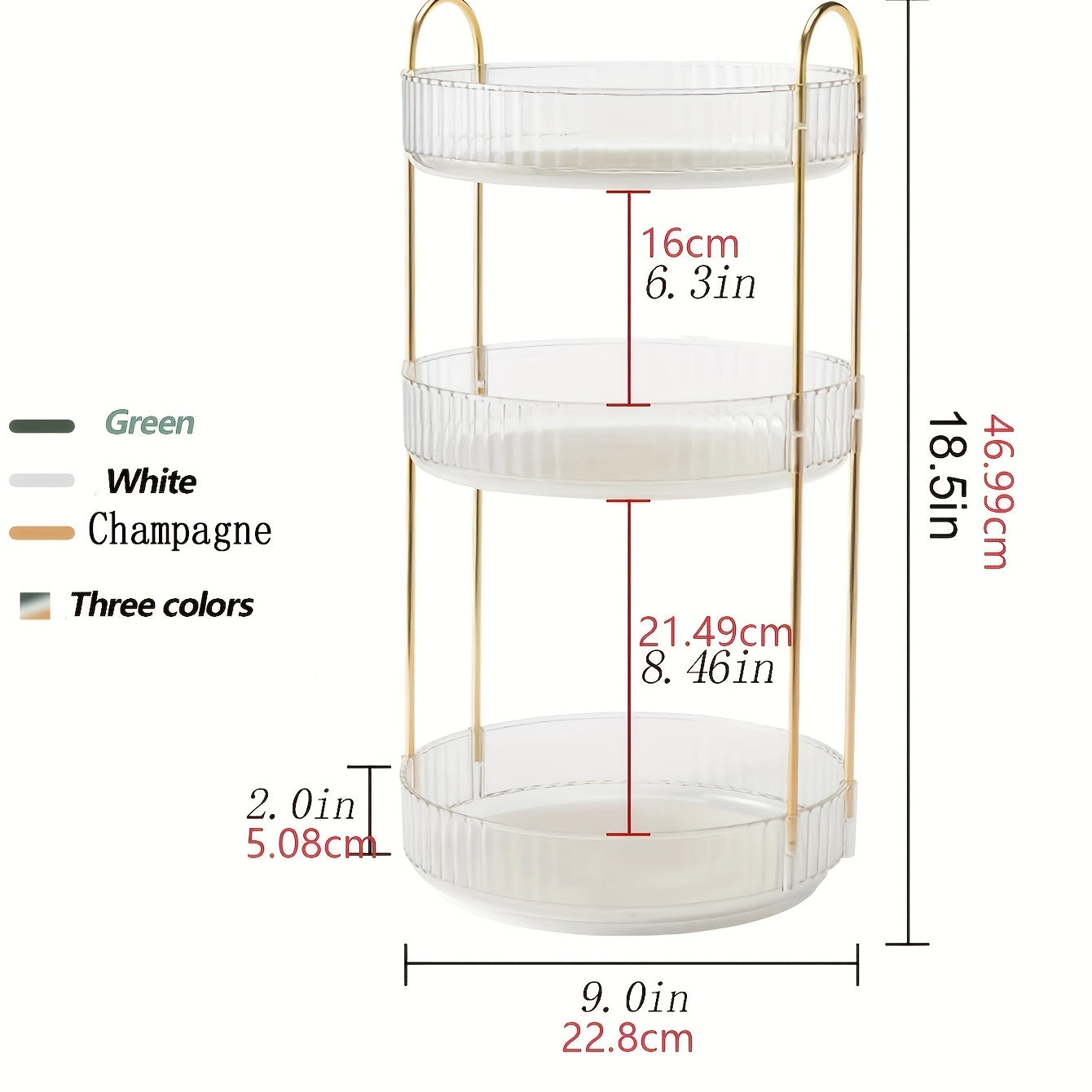 Makeup organizer high-capacity