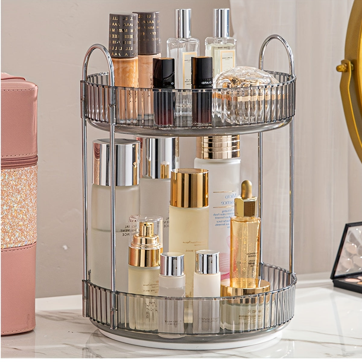 Makeup organizer high-capacity