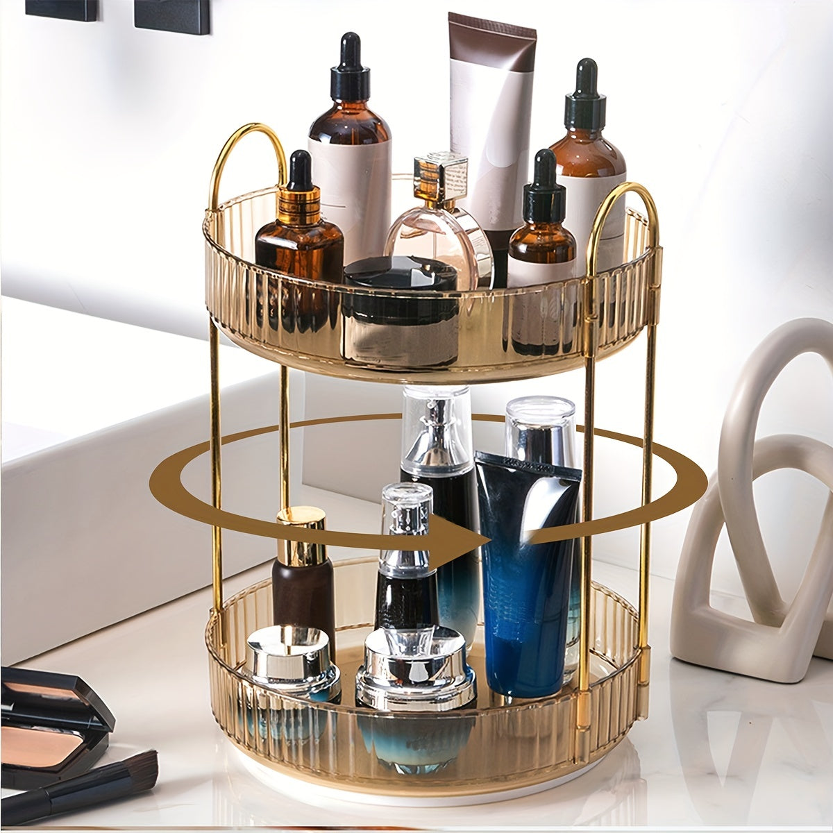 Makeup organizer high-capacity