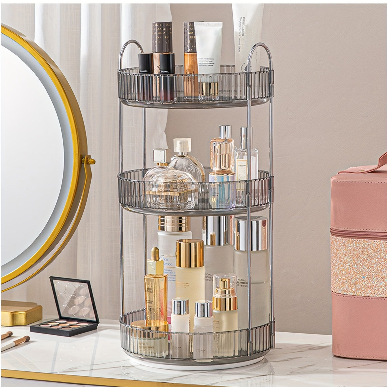 Makeup organizer high-capacity